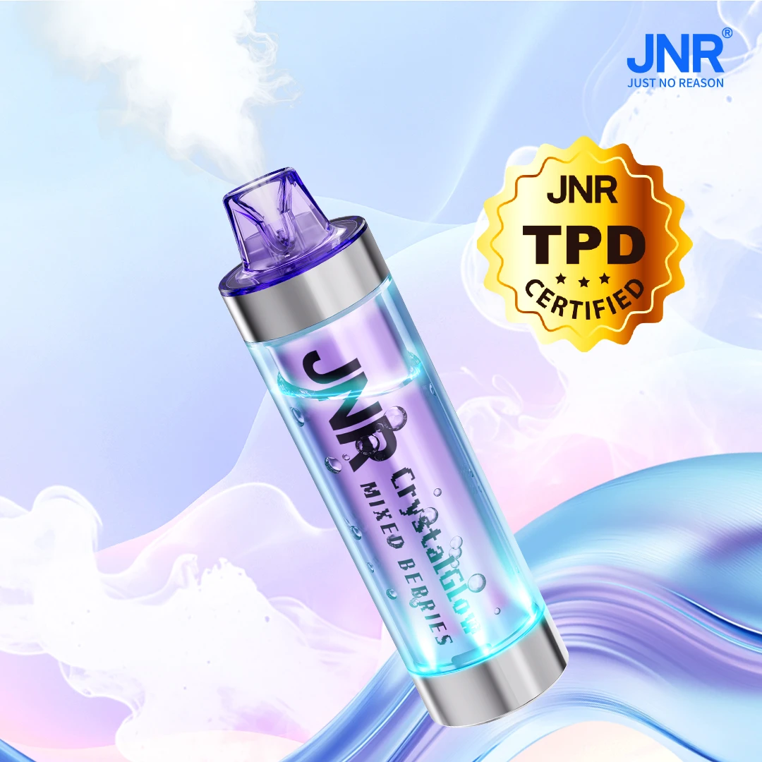JNR CrystalGlow 33K r&eacute;servoir transparent vape refillable